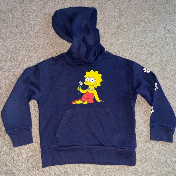 The Simpsons Licensed Graphic Hoodie Girls Lisa Simpson Small - Picture 2 of 5